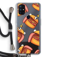 Hamburger: OnePlus Nord N10 5G Transparant Hoesje met koord Hamburger: OnePlus Nord N10 5G Transparant Hoesje met koord