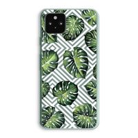 Geometrische jungle: Google Pixel 5a 5G Transparant Hoesje