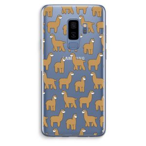 Alpacas: Samsung Galaxy S9 Plus Transparant Hoesje