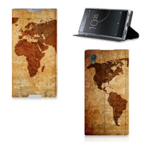 Sony Xperia L1 Book Cover Wereldkaart