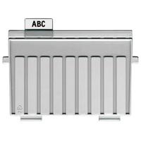 Scheidingsplaat kaartenbak han a5 dwars lichtgrijs | 5 stuks