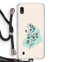 Violets are blue: Samsung Galaxy A10 Transparant Hoesje met koord