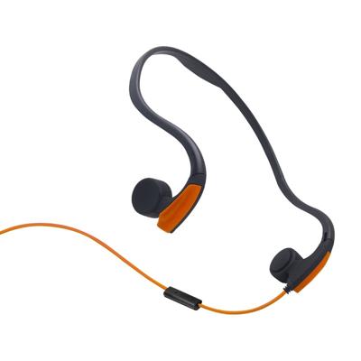Achter opknoping Wire-Controlled Bone geleiding outdoor sport hoofdtelefoon (oranje)