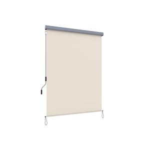 Verticale luifel met grijze luifelcassette, beige / 1,4 x 2,5 m