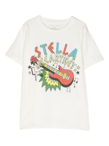 Stella McCartney Kids t-shirt à logo imprimé - Blanc