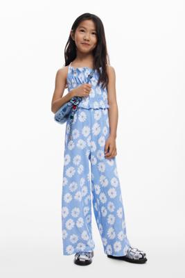 Bloemen jumpsuit met bandjes - MATERIAL FINISHES - 5/6