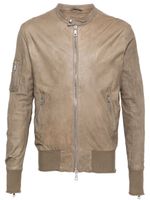 Giorgio Brato veste bomber en cuir - Marron - thumbnail