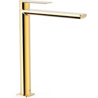 Wastafelkraan Tres Loft | Opbouw | Mengkraan | Hoog model | 1-hendel | Rond | 24k Goud glans