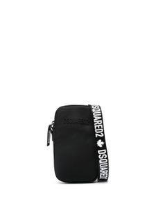 DSQUARED2 sac porté épaule à plaque logo - Noir