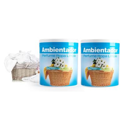 Geur gel Bloemen geur - 2x - 95 gram - geur blikje - 6 x 7 cm - schone was/kast geur