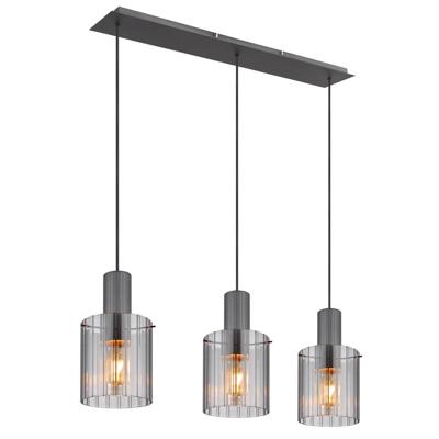 Globo 3-lichts hanglampTulivar design smoke glas - 15904-3H