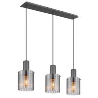 Globo 3-lichts hanglampTulivar design smoke glas - 15904-3H