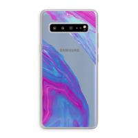 Zweverige regenboog: Samsung Galaxy S10 5G Transparant Hoesje - thumbnail