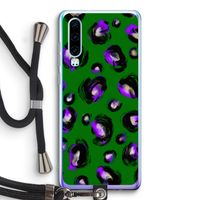 Green Cheetah: Huawei P30 Transparant Hoesje met koord