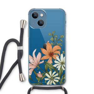Floral bouquet: iPhone 13 Transparant Hoesje met koord