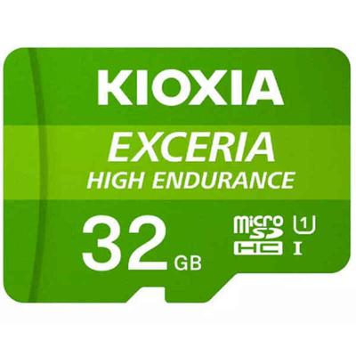 Micro SD kaart met adapter Kioxia Exceria High Endurance Klasse 10 UHS-I U3 Groen