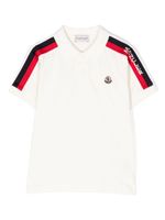 Moncler Enfant polo à patch logo piqué - Blanc - thumbnail