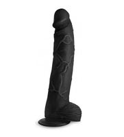 Hung Harry 11.75" Dildo with Balls - Black