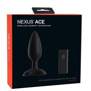 Nexus Ace Medium Anale vibrator Zwart Silicium 1 stuk(s)