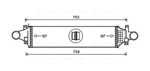 Intercooler, inlaatluchtkoeler MSA4659