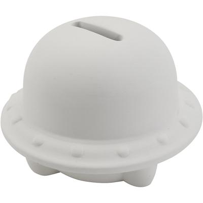 Creativ Company Dierenspaarpot, ufo, afm 9x9x8 cm, 6 stuk/ 1 doos