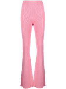 AERON pantalon nervuré à coupe évasée - Rose