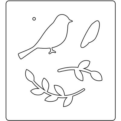 Creativ Company Snijmal, vogel, afm 14x15,25 cm, dikte 15 mm, 1 stuk