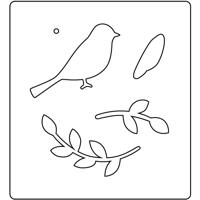 Creativ Company Snijmal, vogel, afm 14x15,25 cm, dikte 15 mm, 1 stuk