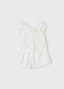 Mayoral Meisjes shorts set - Natural