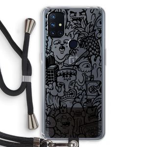 Vexx Black Mixtape: OnePlus Nord N10 5G Transparant Hoesje met koord