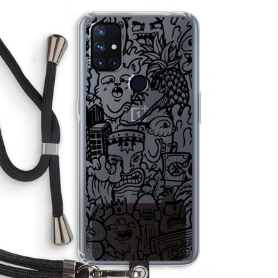 Vexx Black Mixtape: OnePlus Nord N10 5G Transparant Hoesje met koord
