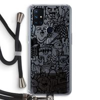 Vexx Black Mixtape: OnePlus Nord N10 5G Transparant Hoesje met koord Vexx Black Mixtape: OnePlus Nord N10 5G Transparant Hoesje met koord