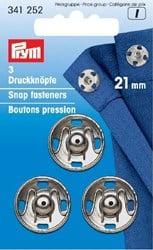 Prym Drukkers Zilver 21mm