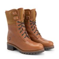 Travelin&apos; Women - lace-up boot casual - Cognac - Maat 36