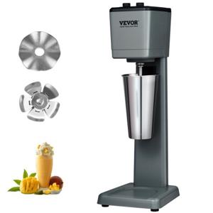 VEVOR Pro Drinkmixer Drankenmixer 375 W Milkshake-machine met enkele kop, 3 snelheden instelbaar 15000/18000/21000 RPM, roestvrijstalen beker Melk- en eiwitshake, drankmixer, cocktail, barmixer