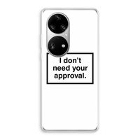 Don't need approval: Huawei P50 Pro Transparant Hoesje