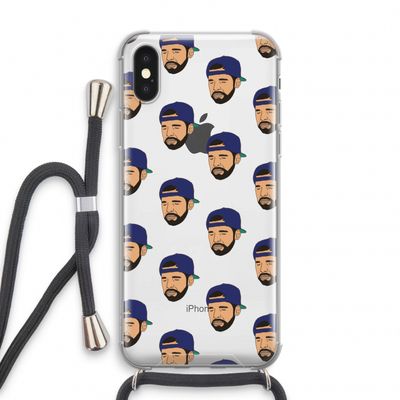 Drake Away: iPhone X Transparant Hoesje met koord