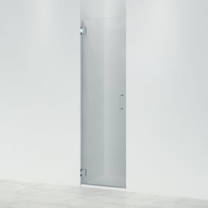 Saniclass Neptune Douchedeur - 60x200cm - profielloos - veiligheidsglas - anti kalk - chroom 6211WWM60