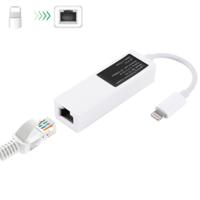 NK107A1 8 pins naar RJ45 Ethernet LAN netwerk adapterkabel totaallengte: 16cm voor iPhone X iPhone 8 & 7 Plus iPhone 8 & 7 iPhone 6 Plus & 6s Plu