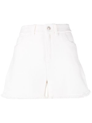 Barrie short en maille fine à franges - Blanc