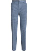 ETRO pantalon de costume à imprimé graphique - Bleu - thumbnail