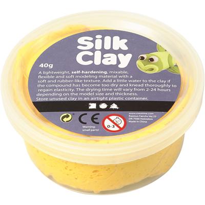 Silk Clay - geel, 40gr.
