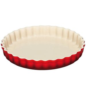 LE CREUSET - Aardewerk - Taartvorm 24cm Kersenrood