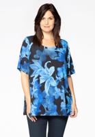 Yoek Tuniek flare ORCHIDEE | Blauw | Maat 54/56 Yoek Tuniek flare ORCHIDEE | Blauw | Maat 54/56
