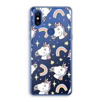 Rainbow Unicorn: Xiaomi Mi Mix 3 Transparant Hoesje