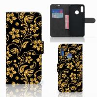 Honor 10 Lite Hoesje Gouden Bloemen Honor 10 Lite Hoesje Gouden Bloemen