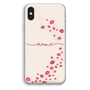 Kusjes: iPhone XS Transparant Hoesje
