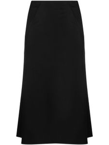 Alberta Ferretti jupe évasée à taille haute - Noir