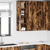 Hangkast Riga Gerookt eiken 30 x 29,5 x 100 cm Bewerkt hout Hangkast Riga Gerookt eiken 30 x 29,5 x 100 cm Bewerkt hout