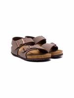 Birkenstock Kids sandales en cuir à boucle - Marron